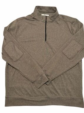 90s y2k style golf 1/4‎ zip sweater jacket xl gray Greg Norman